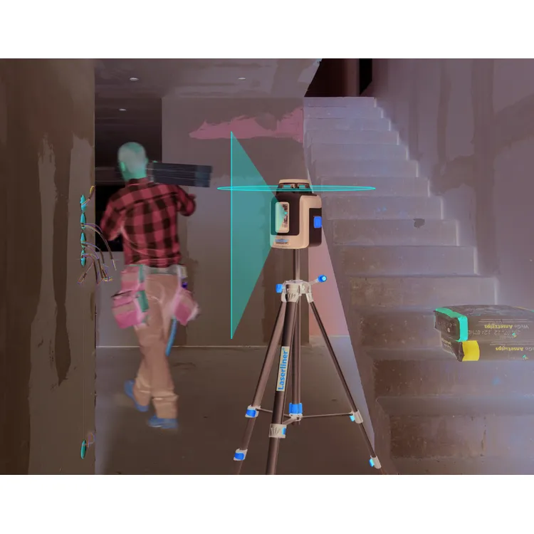 JOGO SMARTLINE LASER 360º C/TRIPÉ LASERLINER