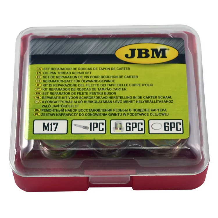 KIT REPARADOR DE ROSCAS DE TAMPÃO CARTER (M-17) JBM