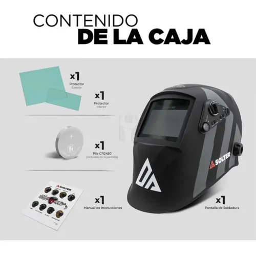 MÁSCARA SOLDADURA HELLMET R-10 SOLTER