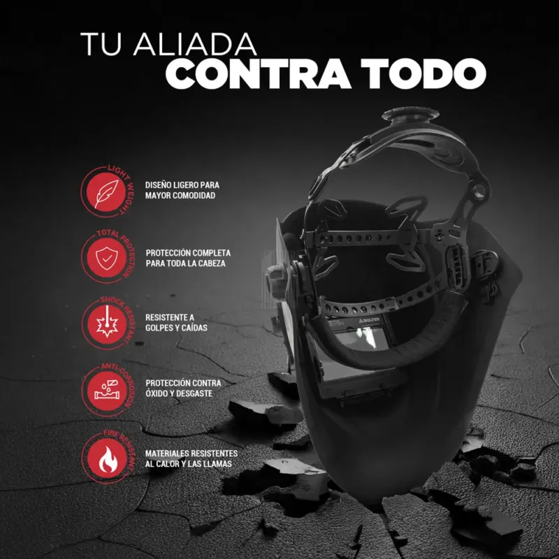MÁSCARA SOLDADURA HELLMET R-10 SOLTER