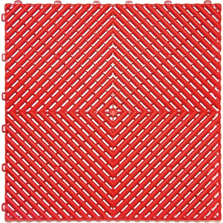 PLACAS DE CHÃO PVC 40X40CM VERMELHO (LOTE 6 PEÇAS)