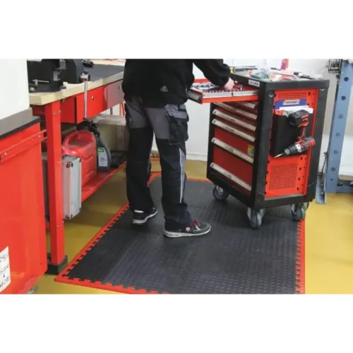 TAPETE ANTIFADIGA 6 PLACAS 650X650X10MM DRAKKAR