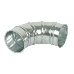 CURVA 90° GALVANIZADA FLANGEADA EM AMBOS OS LADOS Ø 100MM HOLZSTAR