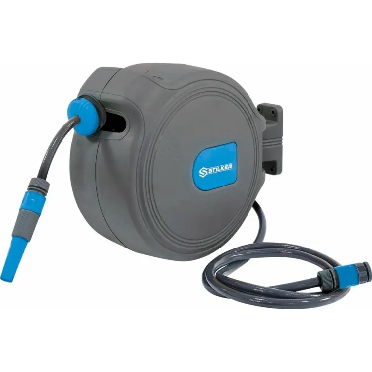 ENROLADOR AUTOMÁTICO MANGUEIRA ÁGUA 20M 11MM STILKER ENROLADOR AUTOMÁTICO MANGUEIRA ÁGUA 20M 11MM STILKER