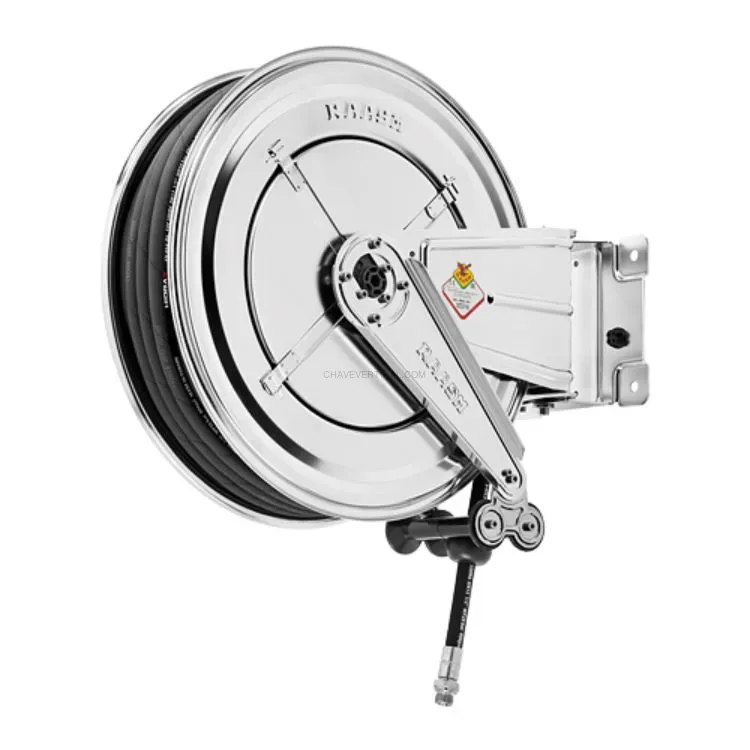 Enrolador de Mangueira Inox RAASM 25m 1/2″ 20 bar