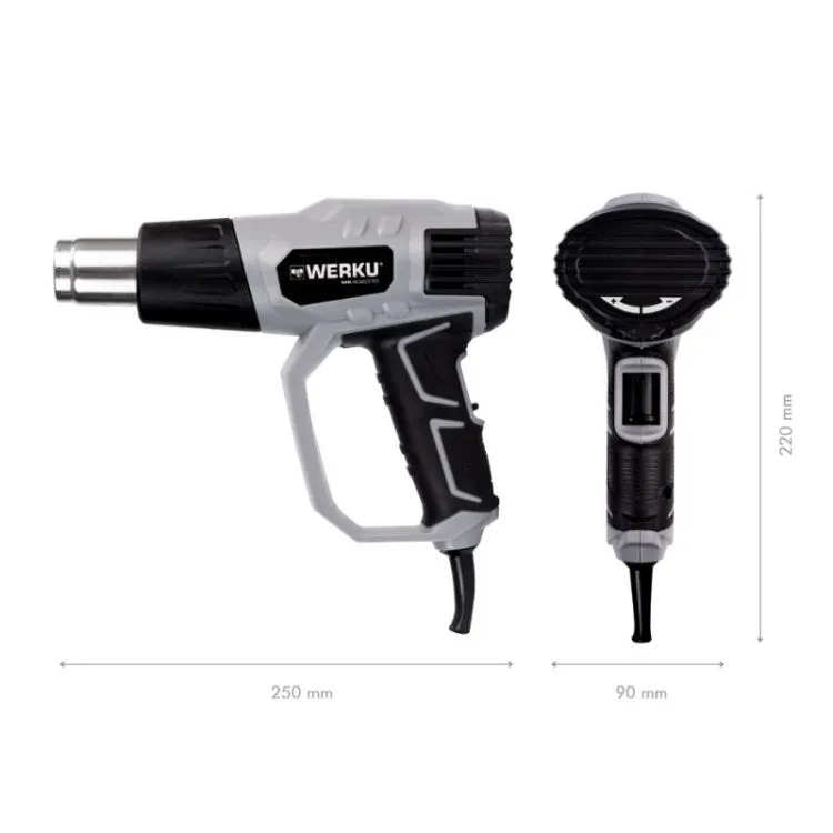 PISTOLA DE AR QUENTE 2000W WERKU