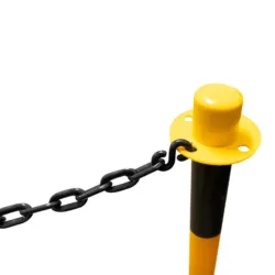 POSTE PVC BALIZAMENTO AMARELO/NEGRO JBM