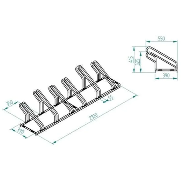 SUPORTE PARA 6 BICICLETAS ND