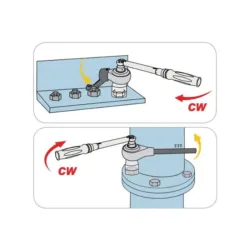 CHAVE MULTIPLICADORA DE TORQUE COM ENCAIXE DE 3/4 POL X 1 POL. KING TONY