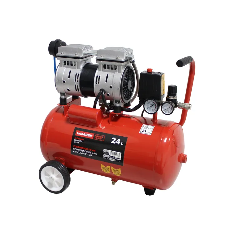 COMPRESSOR DE AR SILENCIOSO 24L 0.75HP MADER