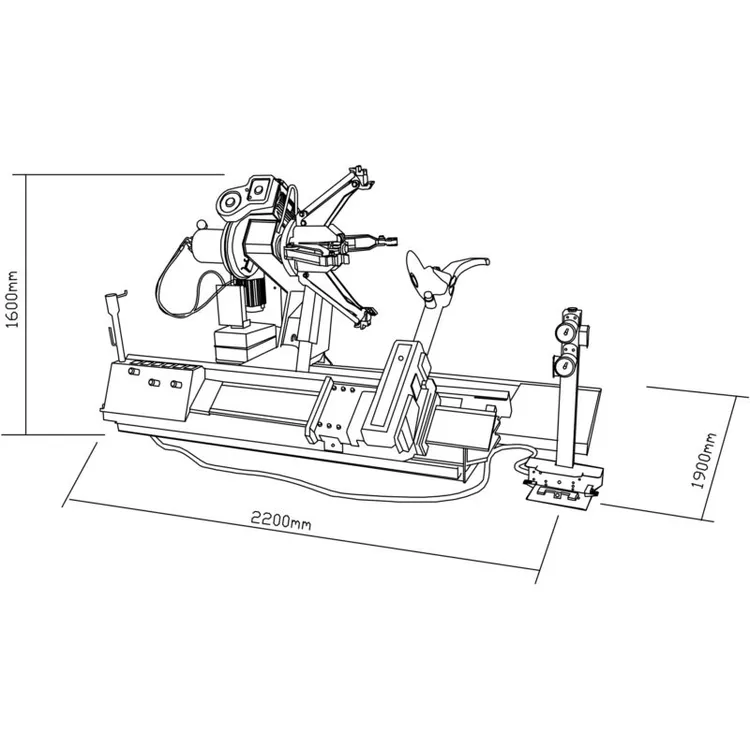 DESMONTADOR PNEUS 14-56" 380V KROFTOOLS