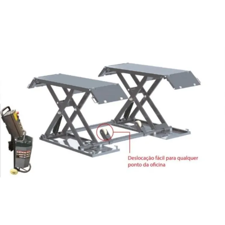 ELEVADOR TESOURA MOVEL 230V 3TON PSL3M POWERED