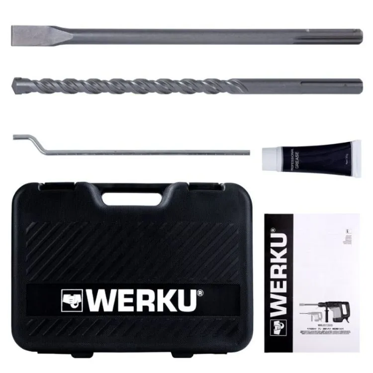 FURADEIRA MARTELO DEMOLIDOR 1100W WERKU