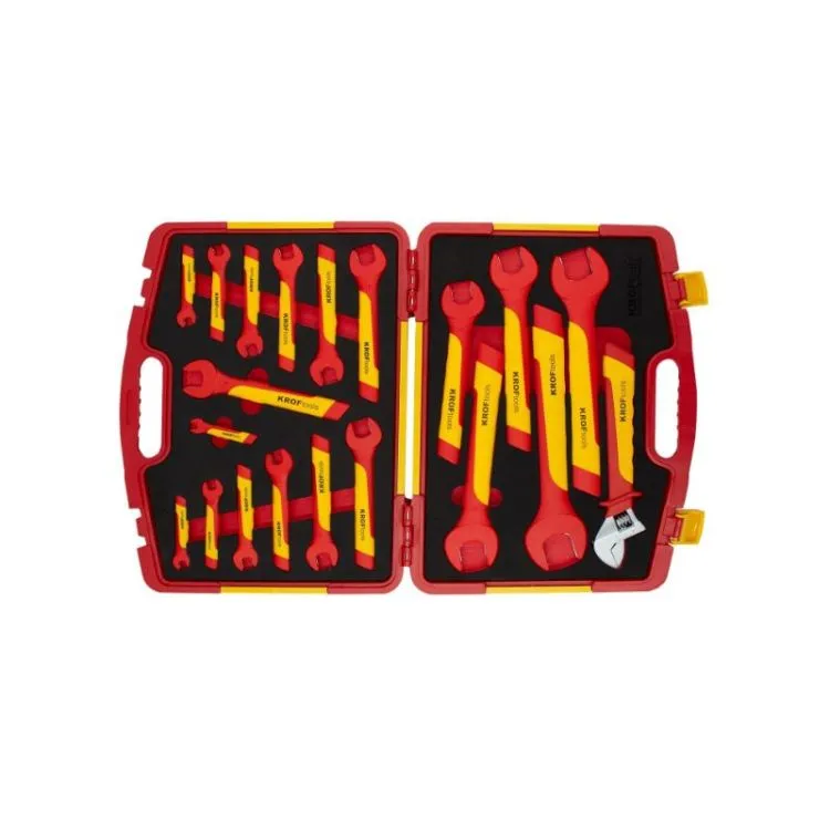 JOGO CHAVES BOCA E INGLESA ISOLADAS VDE 20PCS KROFTOOLS JOGO CHAVES BOCA E INGLESA ISOLADAS VDE 20PCS KROFTOOLS