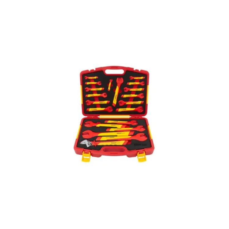 JOGO CHAVES BOCA E INGLESA ISOLADAS VDE 20PCS KROFTOOLS