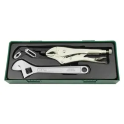 JOGO DE 2 ALICATES E CHAVE INGLESA JONNESWAY