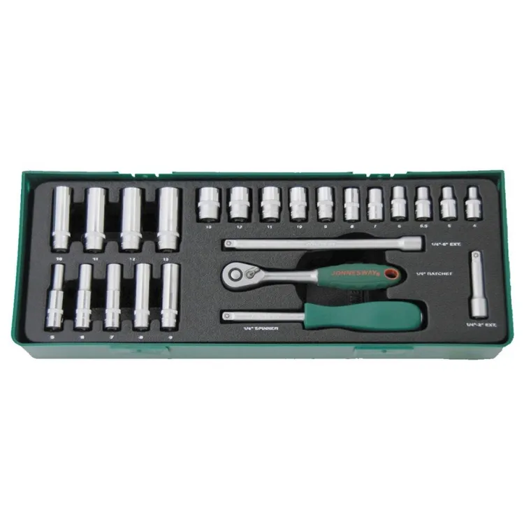 JOGO DE CHAVES DE CAIXA COM 24 PEÇAS DE 1/4” JONNESWAY