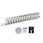 JOGO DE PONTAS DE 1/4" 12 FACES JBM