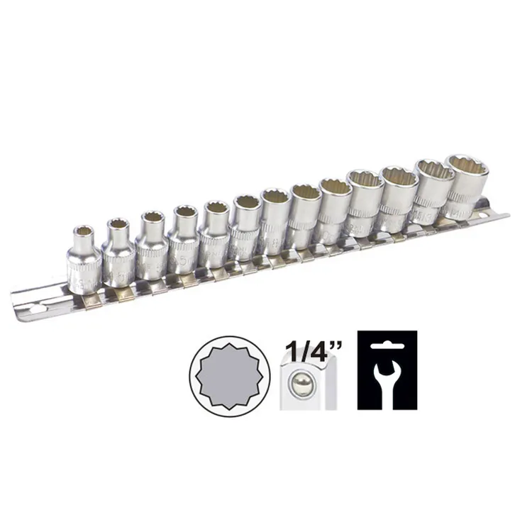 JOGO DE PONTAS DE 1/4" 12 FACES JBM