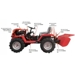 MINI TRATOR DIESEL 532CC 6 VELOCIDADES MADER