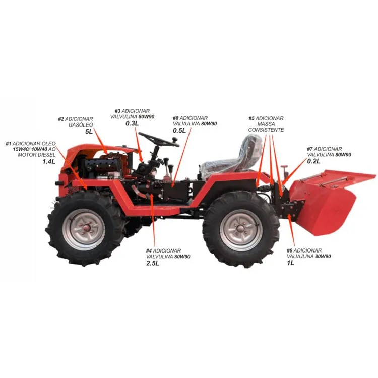 MINI TRATOR DIESEL 532CC 6 VELOCIDADES MADER