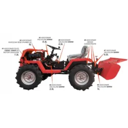 MINI TRATOR GASOLINA 457CC 6 VELOCIDADES MADER