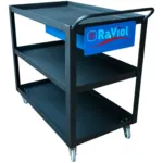 CARRO DE 3 PRATELEIRAS COM RODAS E GAVETA RAVIOL
