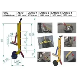 CARRO PARA LEVANTAR TAMPAS ESGOTO ND