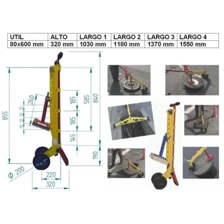 CARRO PARA LEVANTAR TAMPAS ESGOTO ND