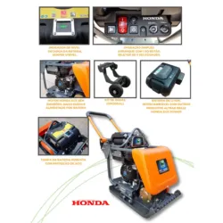 COMPACTADORA MOVIMENTO FRONTAL ALIMENTADA A BATERIA