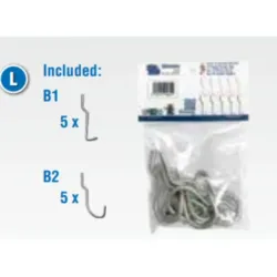 CONJ. DE 10 GANCHOS SIMPLES P/ PAINEL PERFURADO SIMONRACK