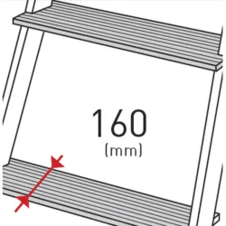 ESCADA ARMAZÉM 60º 9 DEGRAUS SCAL