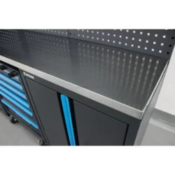 Mobiliário de Oficina 4 Elementos STILKER Tampo Inox 38mm 247 Ferramentas