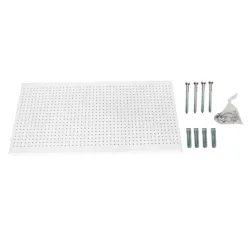 PAINEL DE PAREDE PERFUR. 1200X600 BRANCO +8 GANCHO