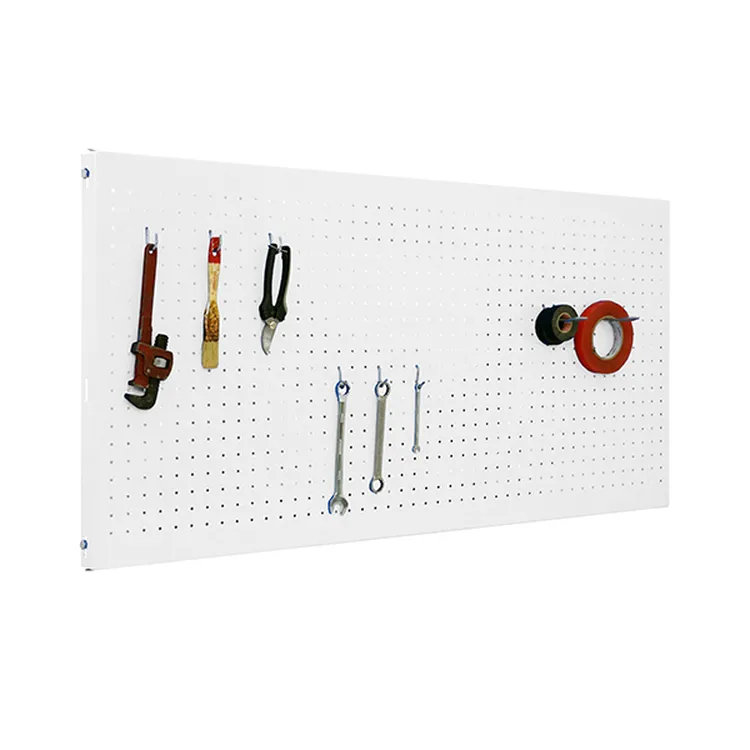 PAINEL DE PAREDE PERFUR. 1200X600 BRANCO +8 GANCHO