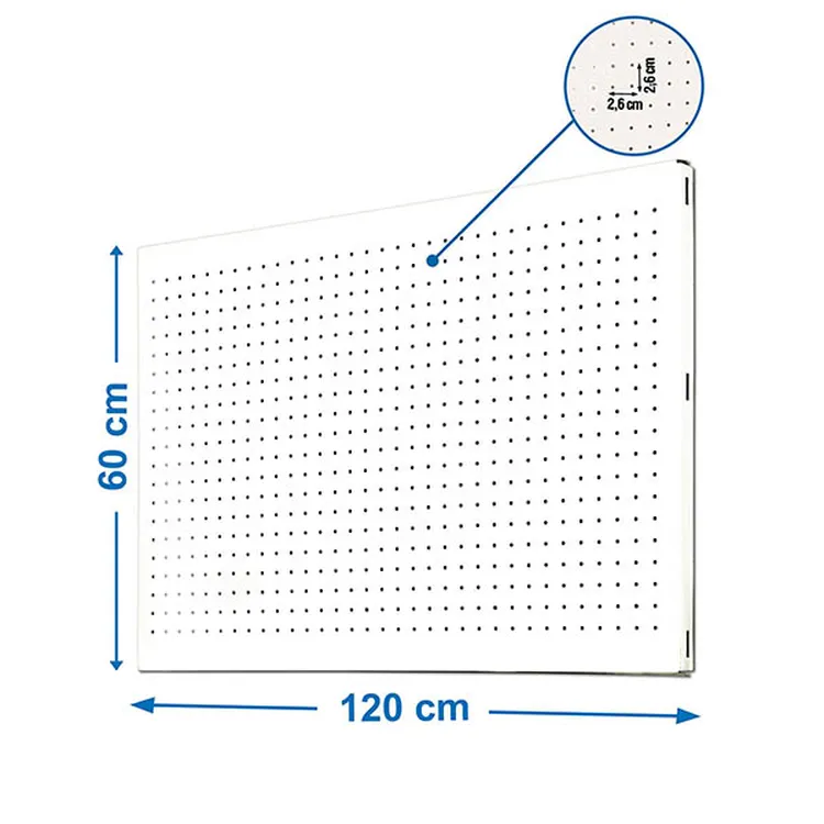 PAINEL PERFURADO 1200 X 600 BRANCO SIMON RACK