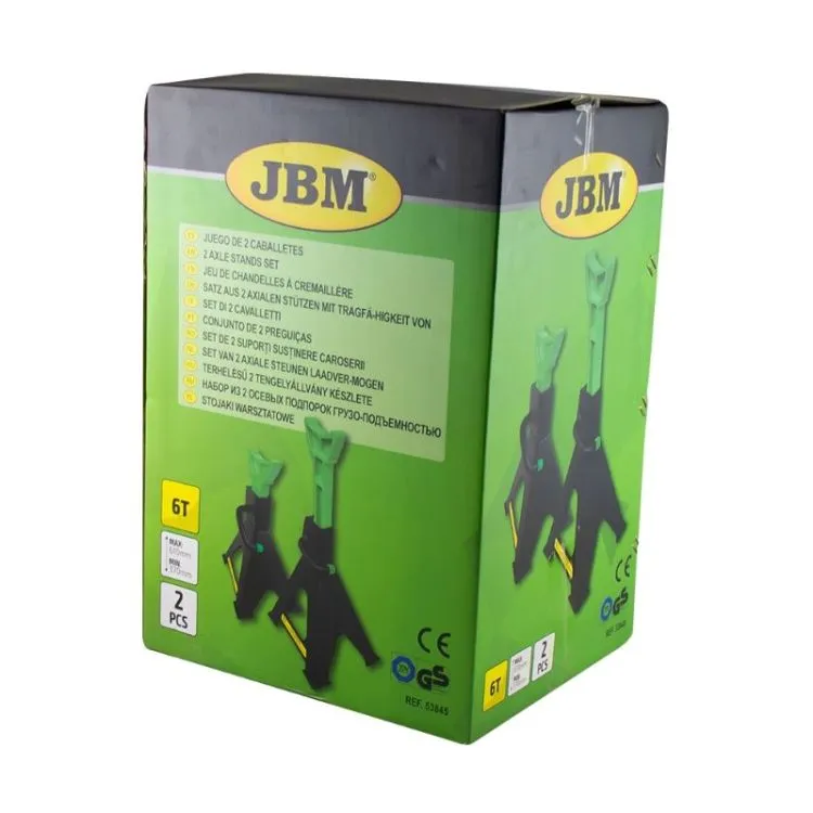 PREGUIÇAS CAPAC. 6 TON ALT. MIN-MAX.  370-610 MM (PAR)