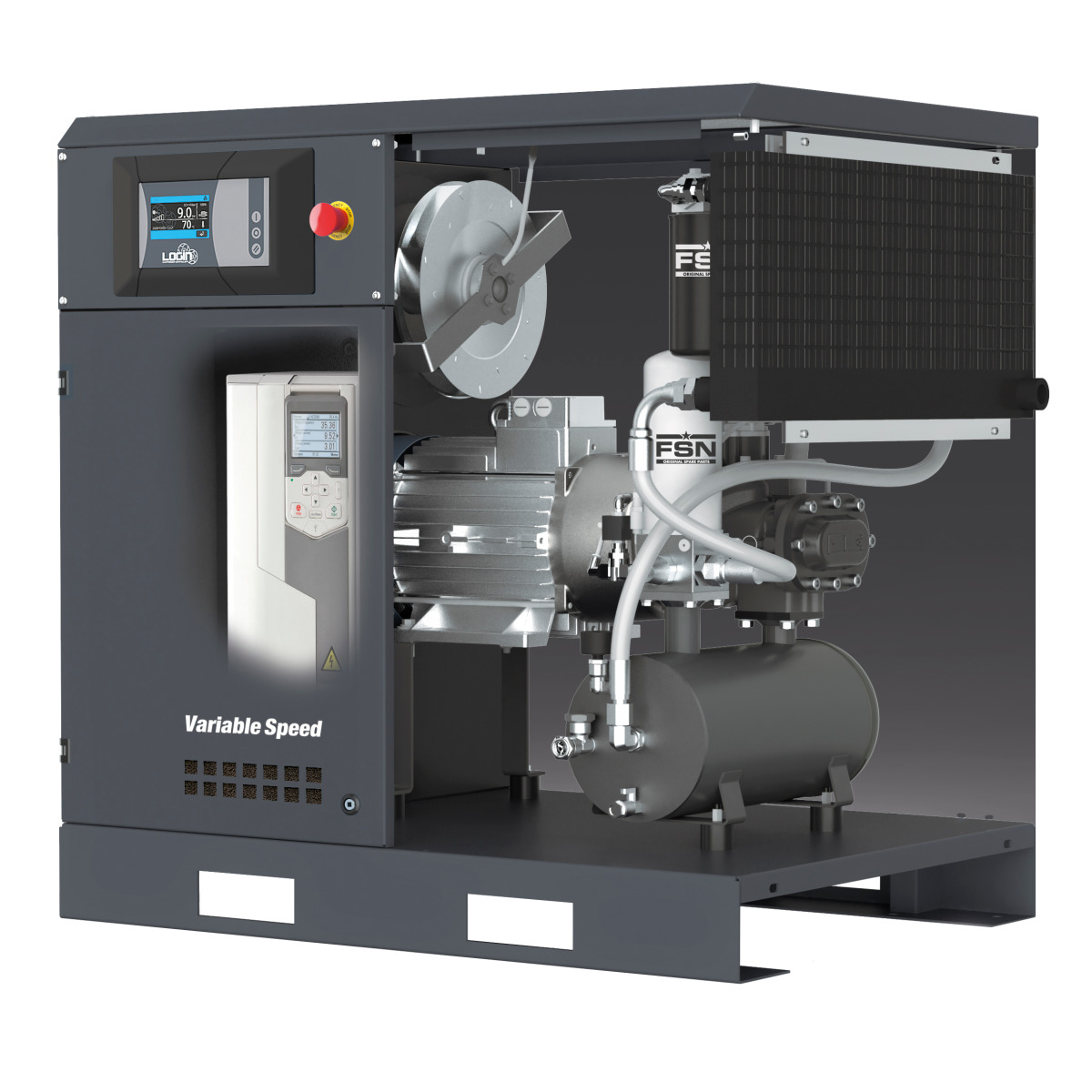 Compressor de Parafuso AIRCRAFT K-MAX 76-10 VS 400V 10 bar