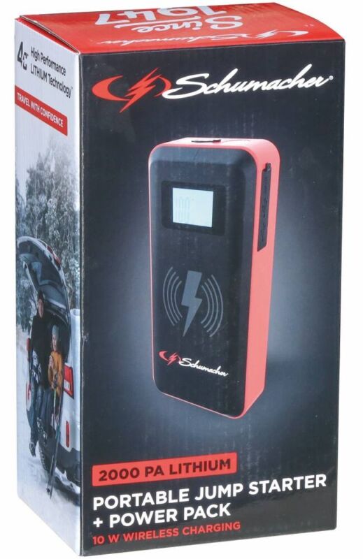 BOOSTER ARRANQUE 12V 2000A 16000MAH SCHUMACHER