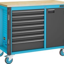 Bancada Móvel HAZET 7 Gavetas Tampo de Bétula 1150 x 600 x 964 mm