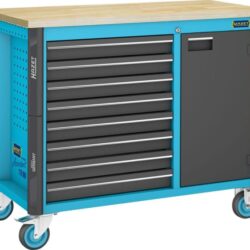 Bancada Móvel HAZET 8 Gavetas Tampo de Bétula 1150 x 600 x 964 mm