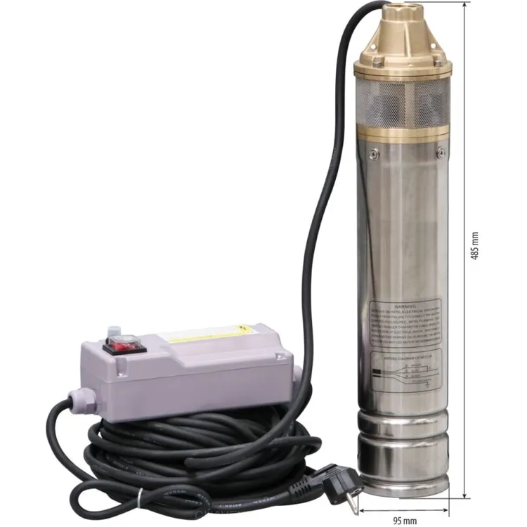 BOMBA SUBMERSÍVEL POÇO 1 TURBINA 750W DRAKKAR