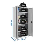 CACIFO PROFISSIONAL MULTI 180X80X40 CINZENTO SIMONRACK