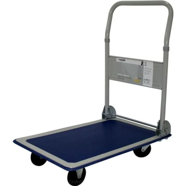 CARRO ARMAZÉM 150KG 4 RODAS PVC MADER