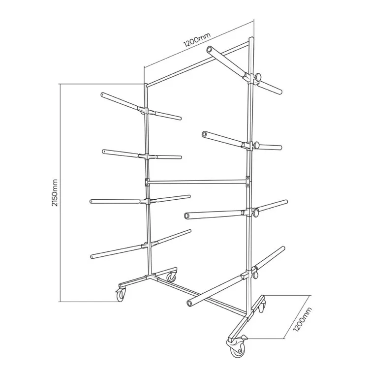 CARRO ARMAZENAMENTO PARA-CHOQUES JBM