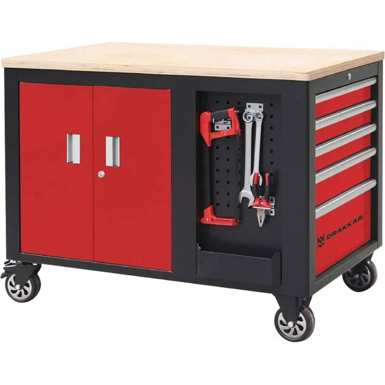 CARRO FERRAMENTAS 10 GAVETAS MADEIRA DRAKKAR