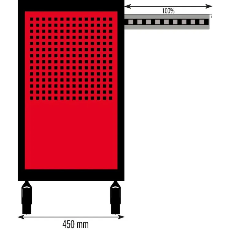 CARRO FERRAMENTAS 7 GAVETAS 675MM DRAKKAR