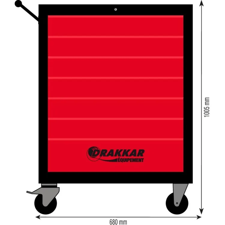 CARRO FERRAMENTAS 7 GAVETAS 680MM DRAKKAR