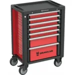 CARRO FERRAMENTAS 7 GAVETAS ANTI-BASCULAMENTO DRAKKAR