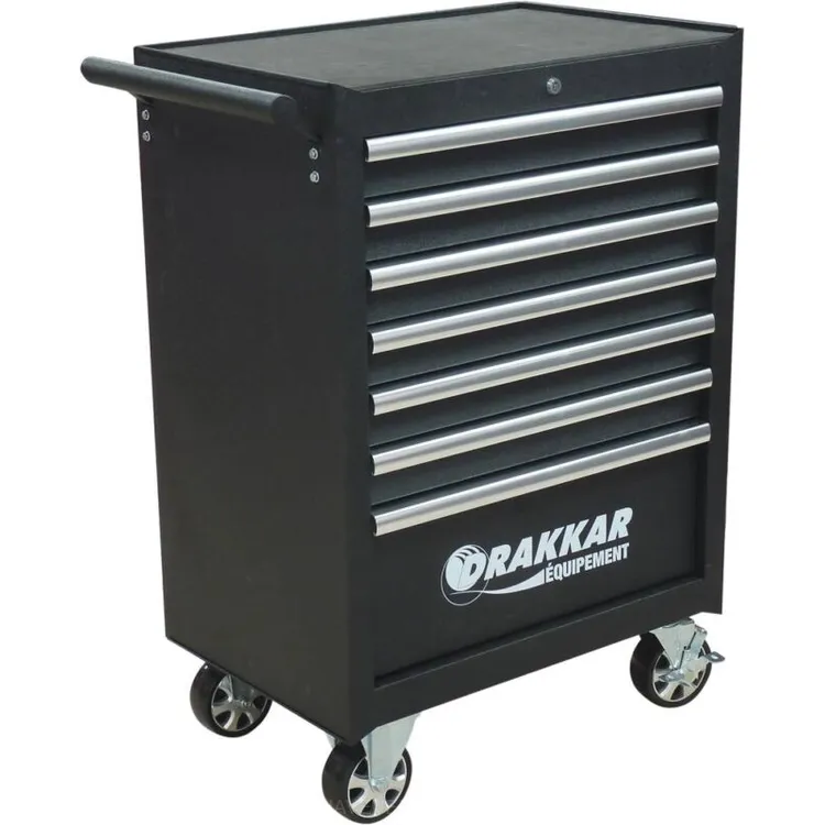 CARRO FERRAMENTAS PRETO 7 GAVETAS DRAKKAR